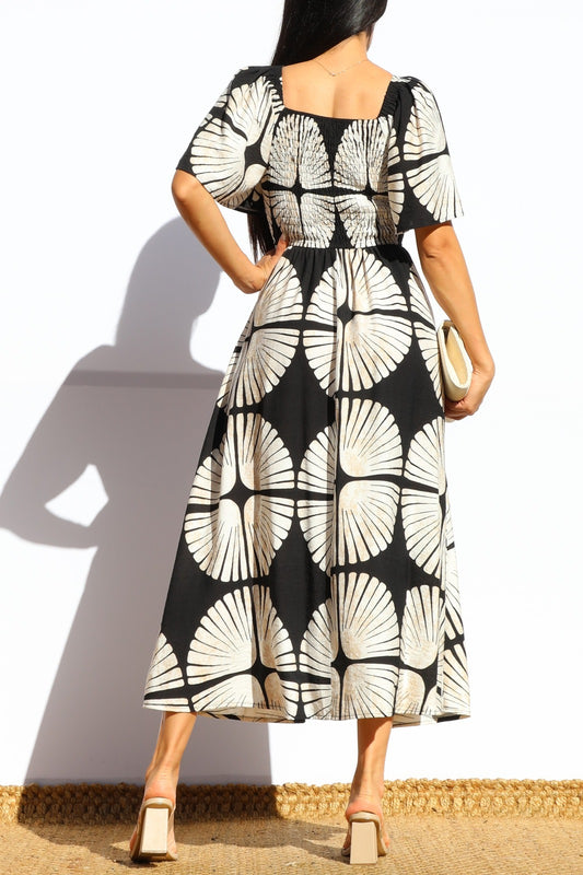 MIDI DRESS BLACK