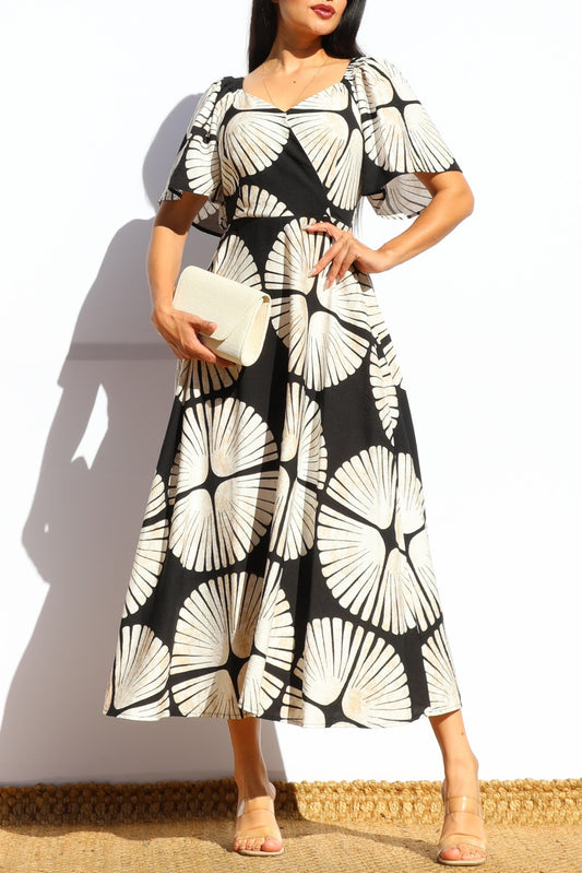 MIDI DRESS  BLACK
