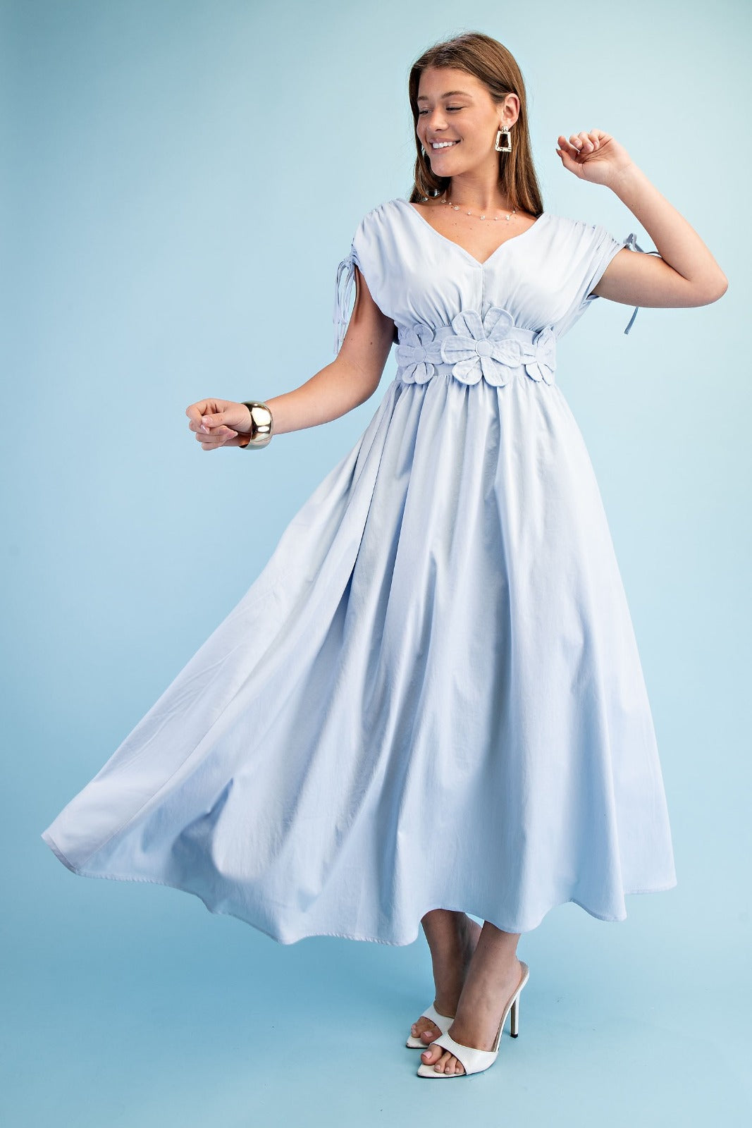 Elegant Maxi dress soft blue