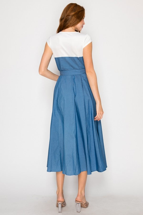 Denim Midi Dress