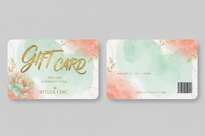 Gift Card with Large Text