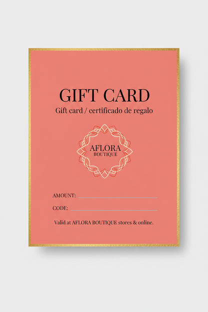 Tarjeta de regalo AFLORA BOUTIQUE