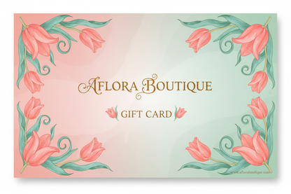 Tarjeta de Regalo AFLORA BOUTIQUE con Tulipanes