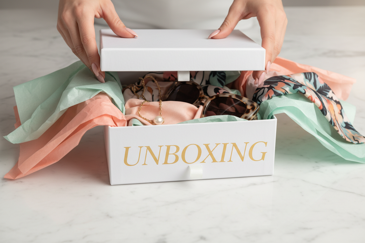 Unboxing Banner AFLORA - Manos Elegantes